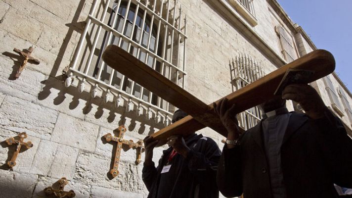 Telediario 1 - El Vía Crucis de Cristo del Viernes Santo en Jerusalén
