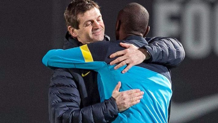 Telediario 1 - El feliz regreso de Vilanova y Abidal