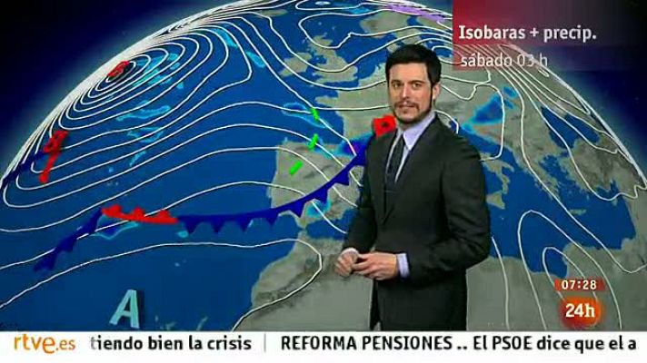 El tiempo - Descenso térmico en la mitad norte