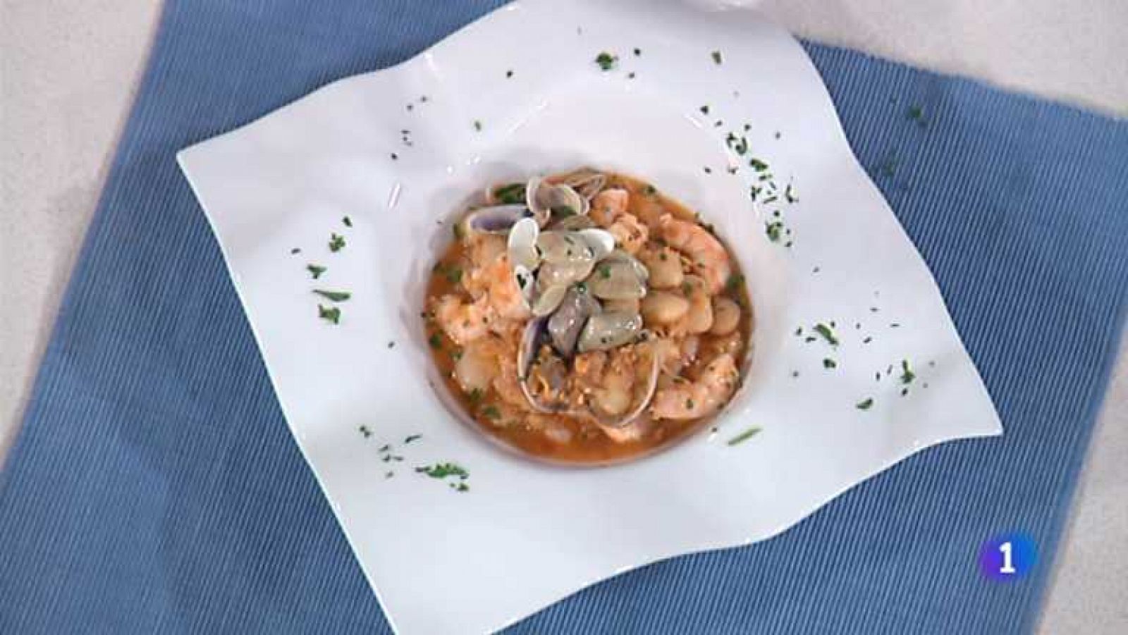 Cocina con Sergio - Judiones de la abuela con frutos de mar