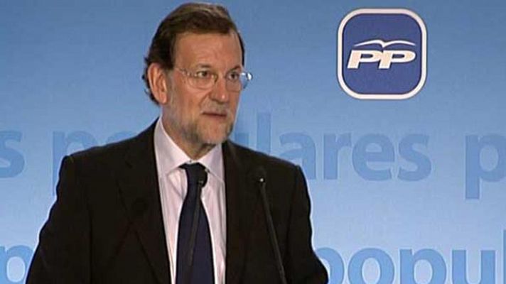 Telediario 1 - Rajoy reúne a su Junta Directiva