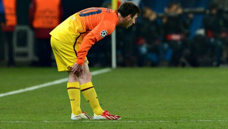 El jugador del FC Barcelona Leo Messi se ha mostrado optimista  este miércoles tras conocer que su lesión muscular en el bíceps  femoral no es tan grave como podía haber sido y que no está  descartada su presencia para el partido de vuelta de cuartos