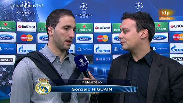 Champions League - Higuaín: "Es un gran resultado pero no está sentenciado"