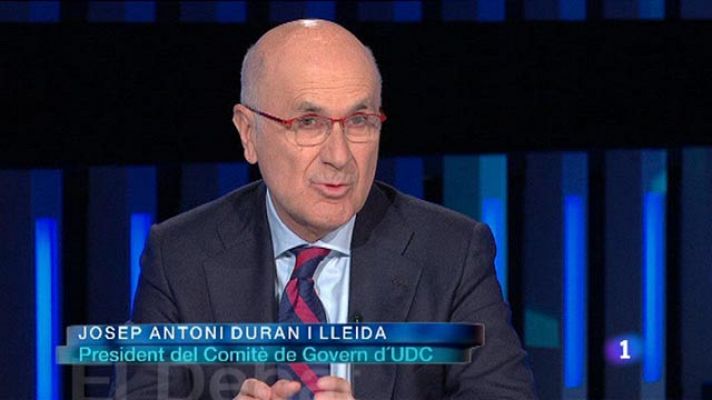 El Debat de La 1 - J. A. Duran Lleida: cal l'ajut de PSC i ERC per la crisi, la consulta i pel país