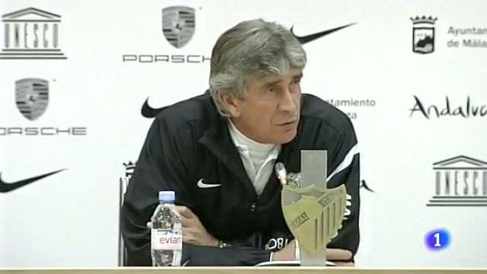 Telediario 1 - Real y Málaga se juegan la Champions en Anoeta