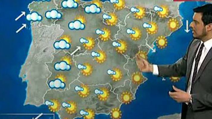 Nevadas en cotas bajas del norte y chubascos en Baleares y Cataluña