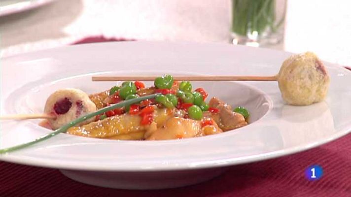 Cocina con Sergio - Pollo con buñuelos de cerveza