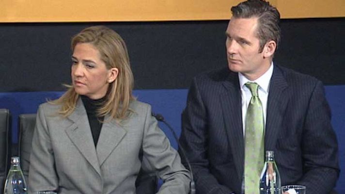 Telediario 1 - Urdangarin acepta trabajar en Catar