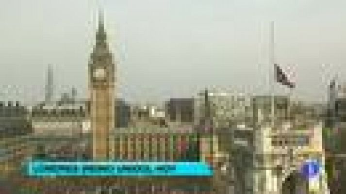 Telediario 1 - Líderes mundiales recuerdan a la 'Dama de Hierro'