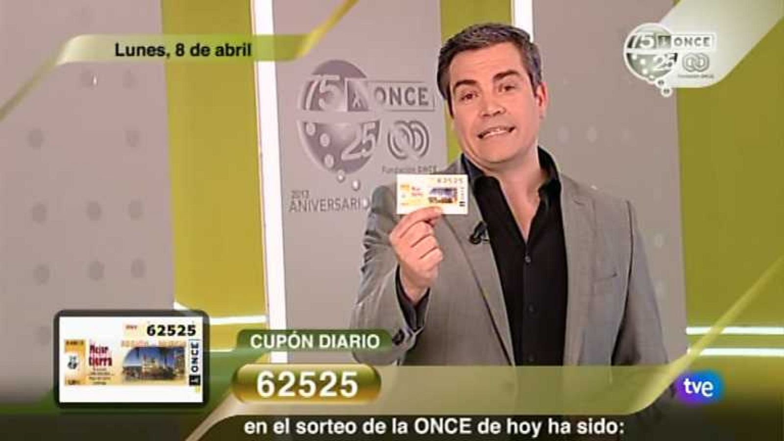 Sorteo ONCE - 08/04/13 - Ver ahora