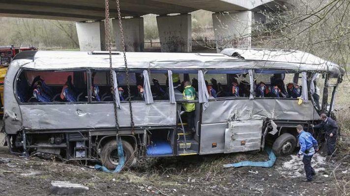 Accidente bus en Bélgica