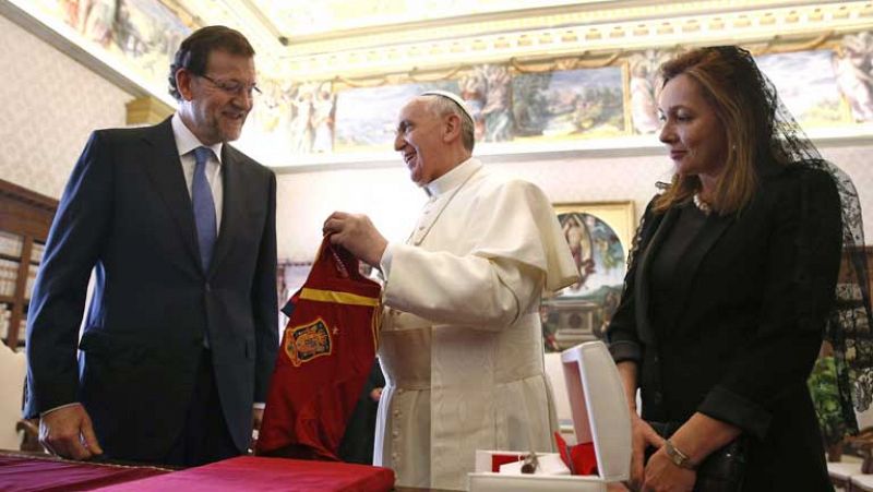 Mariano Rajoy recibido en visita oficial por el Papa Francisco I