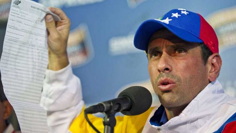 Capriles pedirá formalmente el recuento de votos