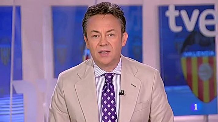 Telediario 1 - Dimite el presidente de la Fundación del Valencia
