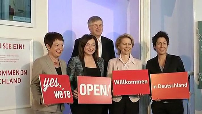Telediario 1 - Alemania necesita un millón de trabajadores cualificados