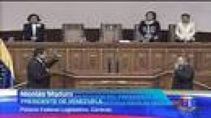 Telediario 1 - Maduro es investido nuevo presidente de Venezuela