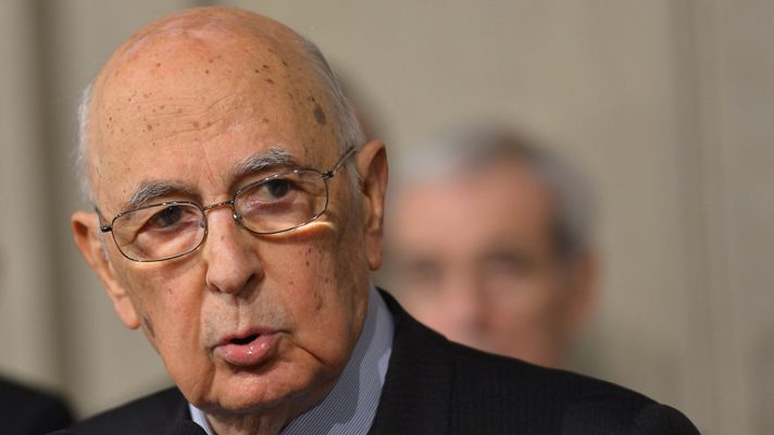 Giorgio Napolitano es reelegido presidente de la República italiana