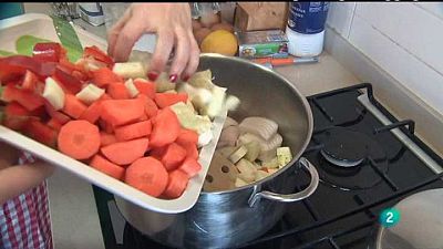 Una sopa de toma pan y moja