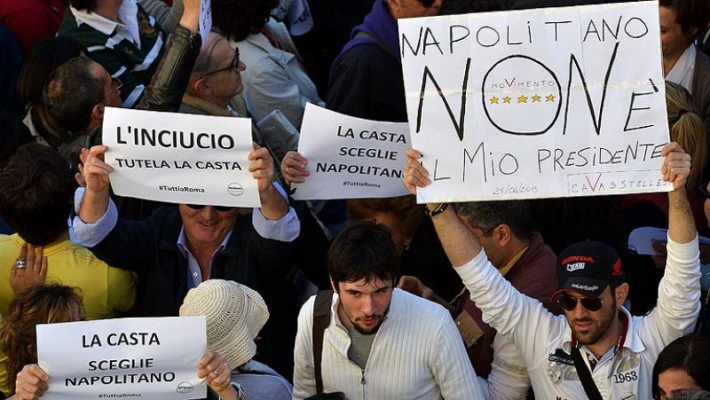 Napolitano tomará posesión de nuevo como presidente de Italia