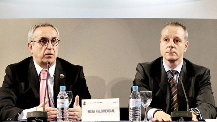 Telediario 1 - Blázquez derrota a Hombrados en la lucha por la presidencia de la RFEBM