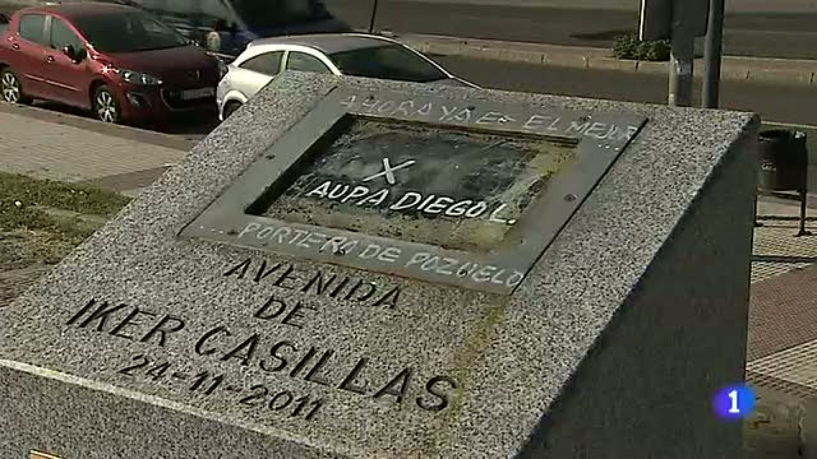 Telediario 1: Vandalismo en la Avenida Iker Casillas | RTVE Play