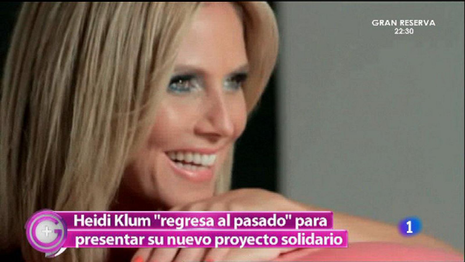  Heidi Klum "regresa al pasado" para presentar su nuevo proyecto solidario