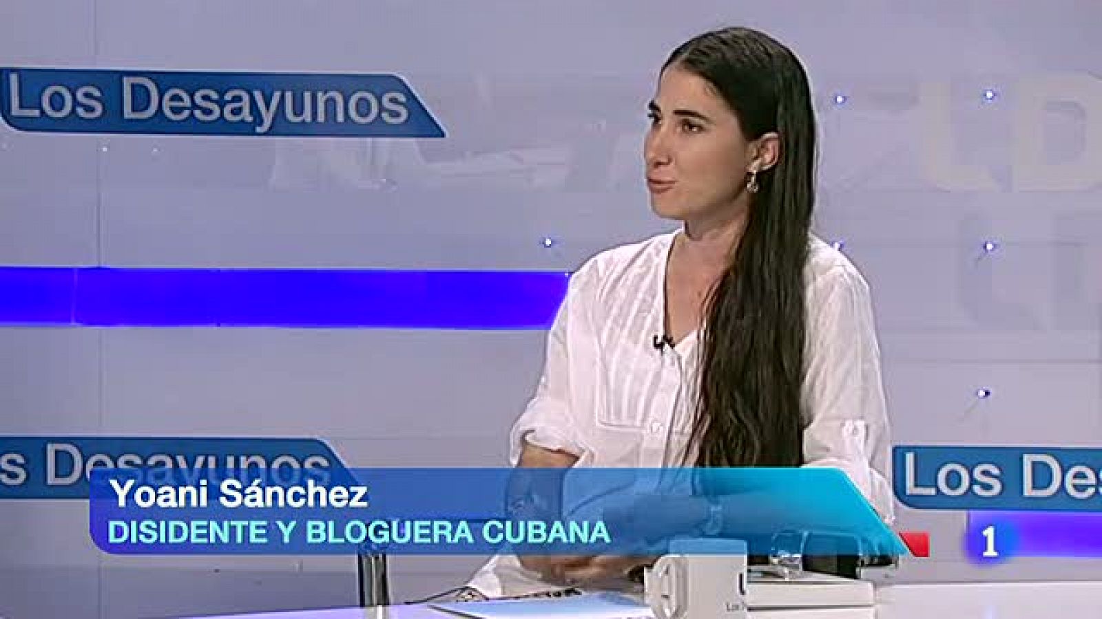 Telediario 1: Yoani Sánchez de visita en España | RTVE Play