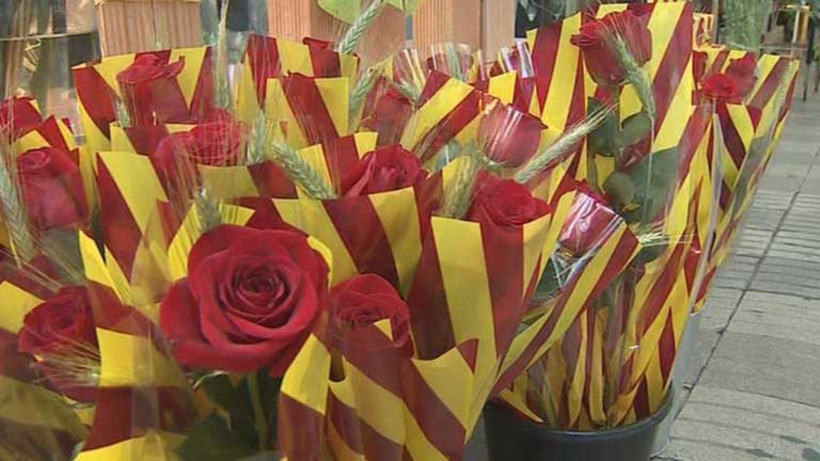 Telediario 1: Libros y rosas en Sant Jordi | RTVE Play