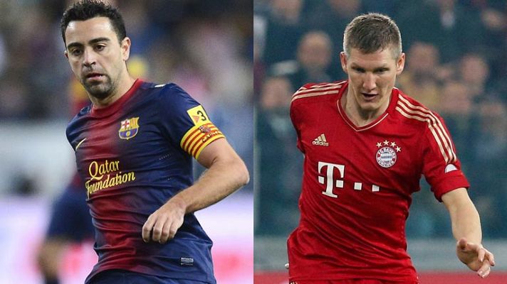 Xavi y Bastian, duelo en el centro del campo