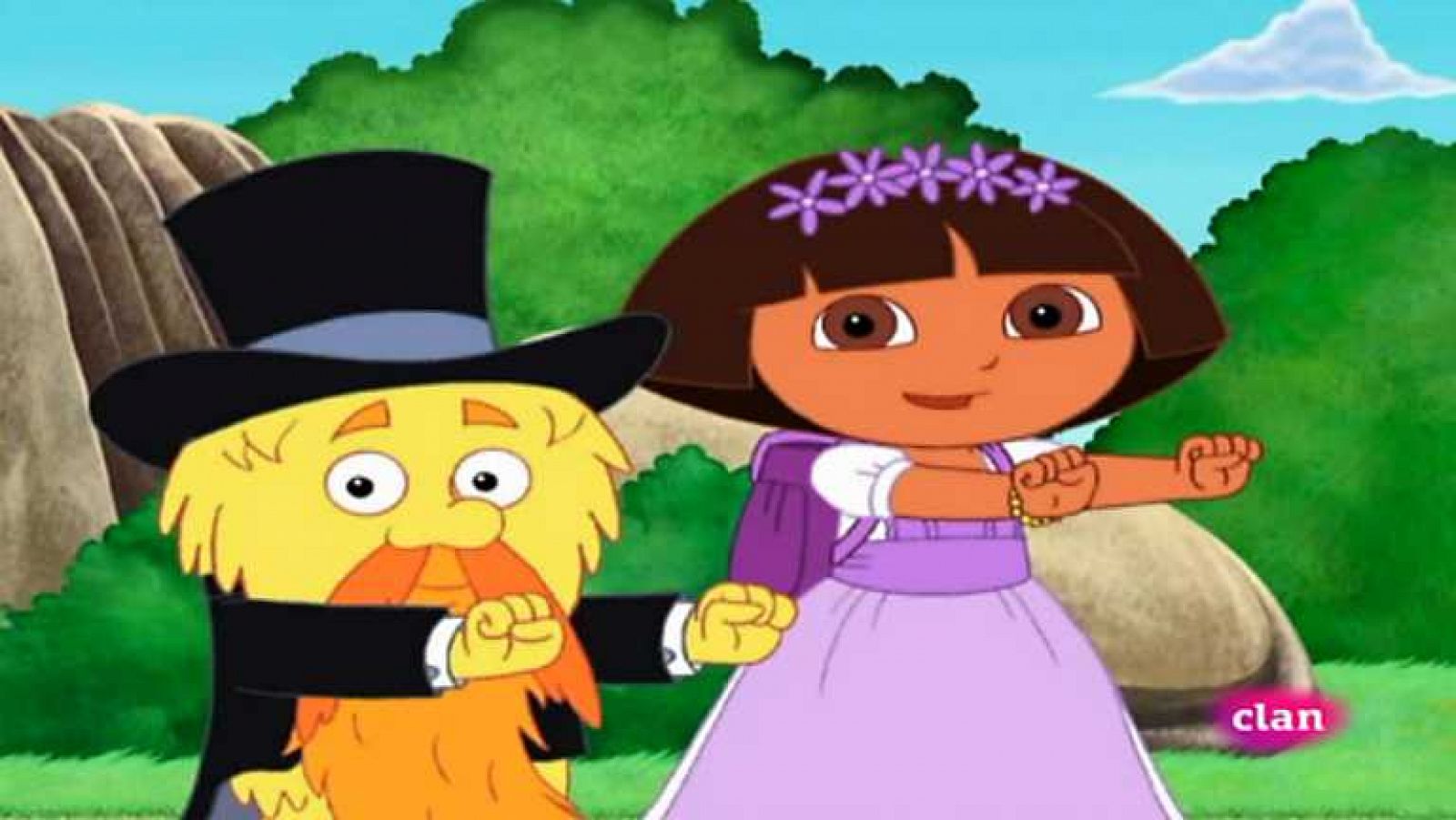 The grumpy old troll gets married! - Dora la Exploradora en inglés | Watch