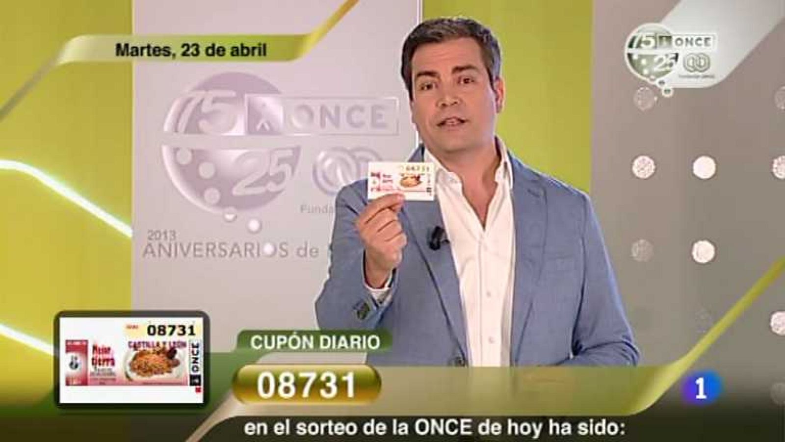 Sorteo ONCE - 23/04/13 - Ver ahora