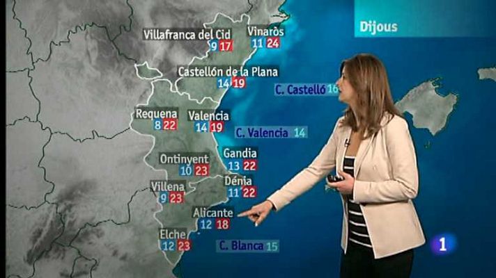 El tiempo en la Comunidad Valenciana - 24/04/13  