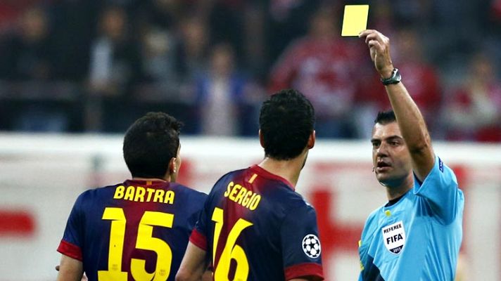 Telediario 1 - El Barça no quiere excusarse en el árbitro