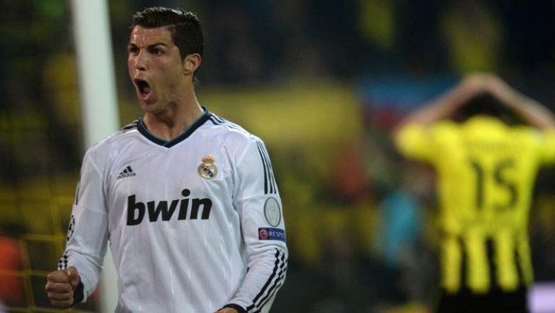 El jugador del Real Madrid Cristiano Ronaldo ha marcado el gol del 1-1 en el minuto 42 de juego, tras un pase de Higuaín y un error muy grave de Hummels. 