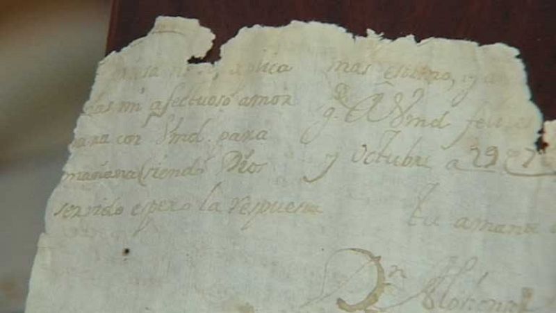 Descubierta un carta de amor escondida durante tres siglos