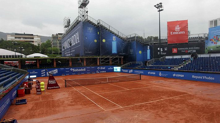 La lluvia paraliza el Godó