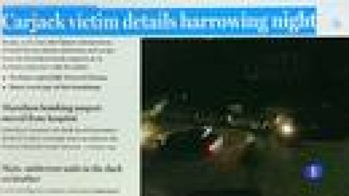 Telediario 1 - El rehén de los hermanos Tsarnaev confiesa que le confesaron ser los autores del atentado de Boston