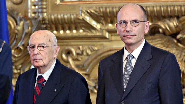 Telediario 1 - Enrico Letta jura su cargo