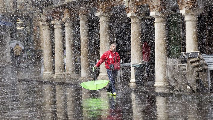 Precipitaciones fuertes en el este y nevadas en el centro y sureste