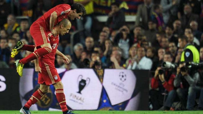 Champions League - Robben inaugura el marcador en el Camp Nou (0-1)
