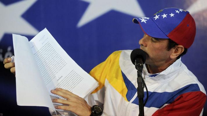 El opositor Capriles impugna los resultados electorales en Venezuela