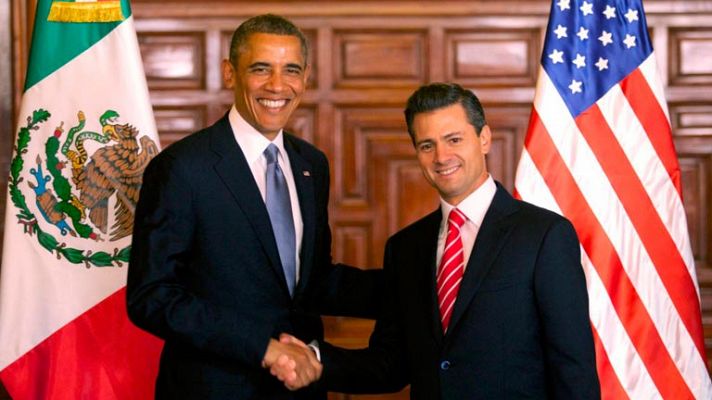 Barack Obama inicia en México su gira latinoamericana