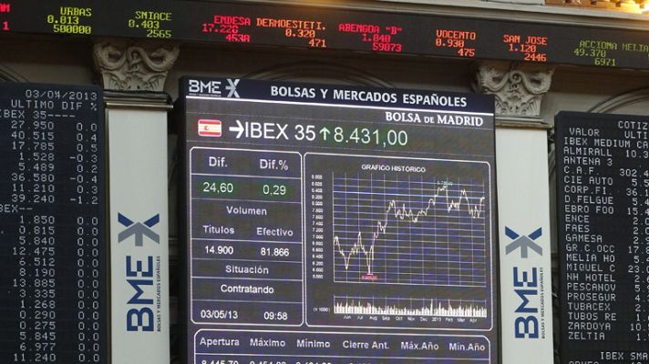 Telediario 1 - La prima de riesgo cierra la semana en 280 puntos básicos