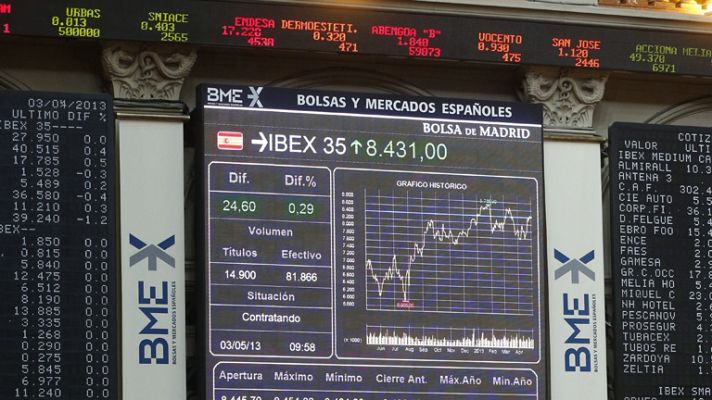 Telediario 1 - La prima de riesgo cierra la semana en 280 puntos básicos