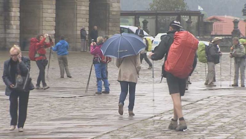 Lluvias persistentes en el litoral oeste de Galicia