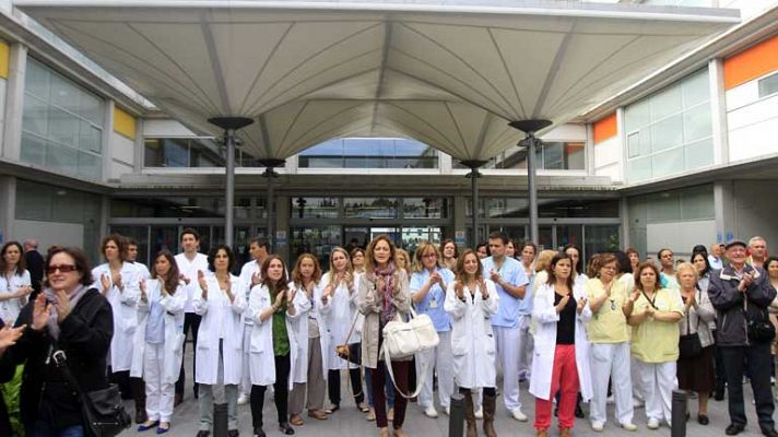 Telediario 1 - Huelga de Sanidad