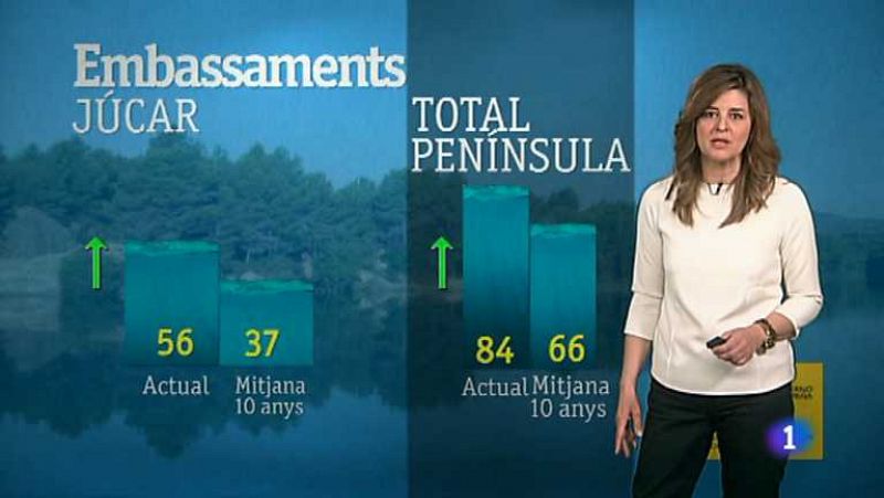 La previsión del tiempo en la Comunidad Valenciana.