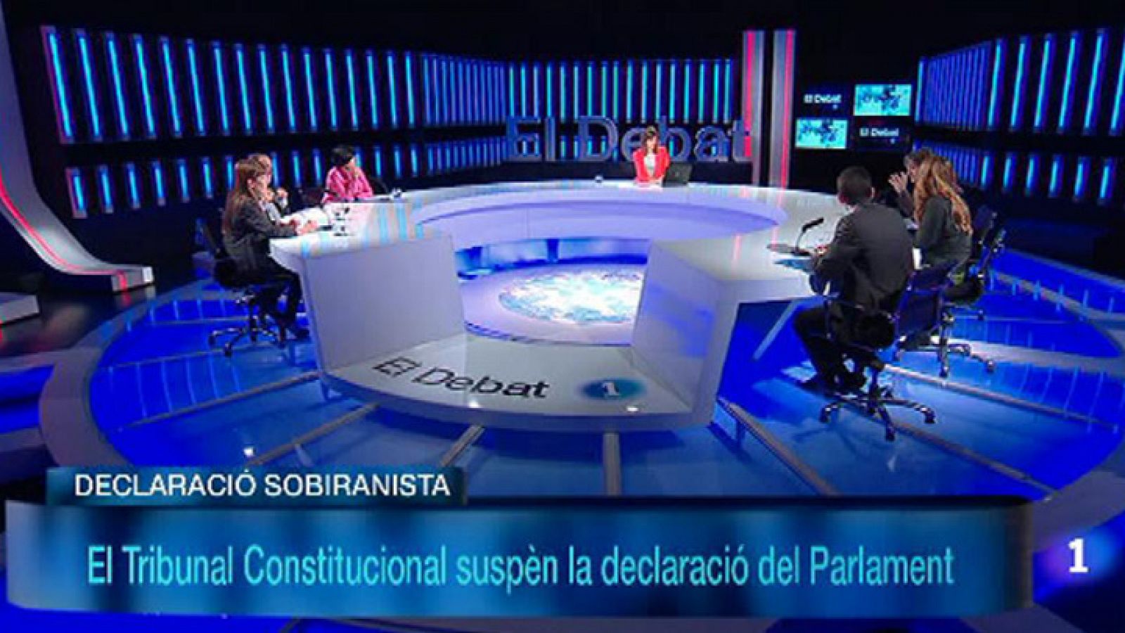 El debat de La 1: El Debat de La 1 -  Debat: El TC declara iconstitucional la declaració sobiranista | RTVE Play