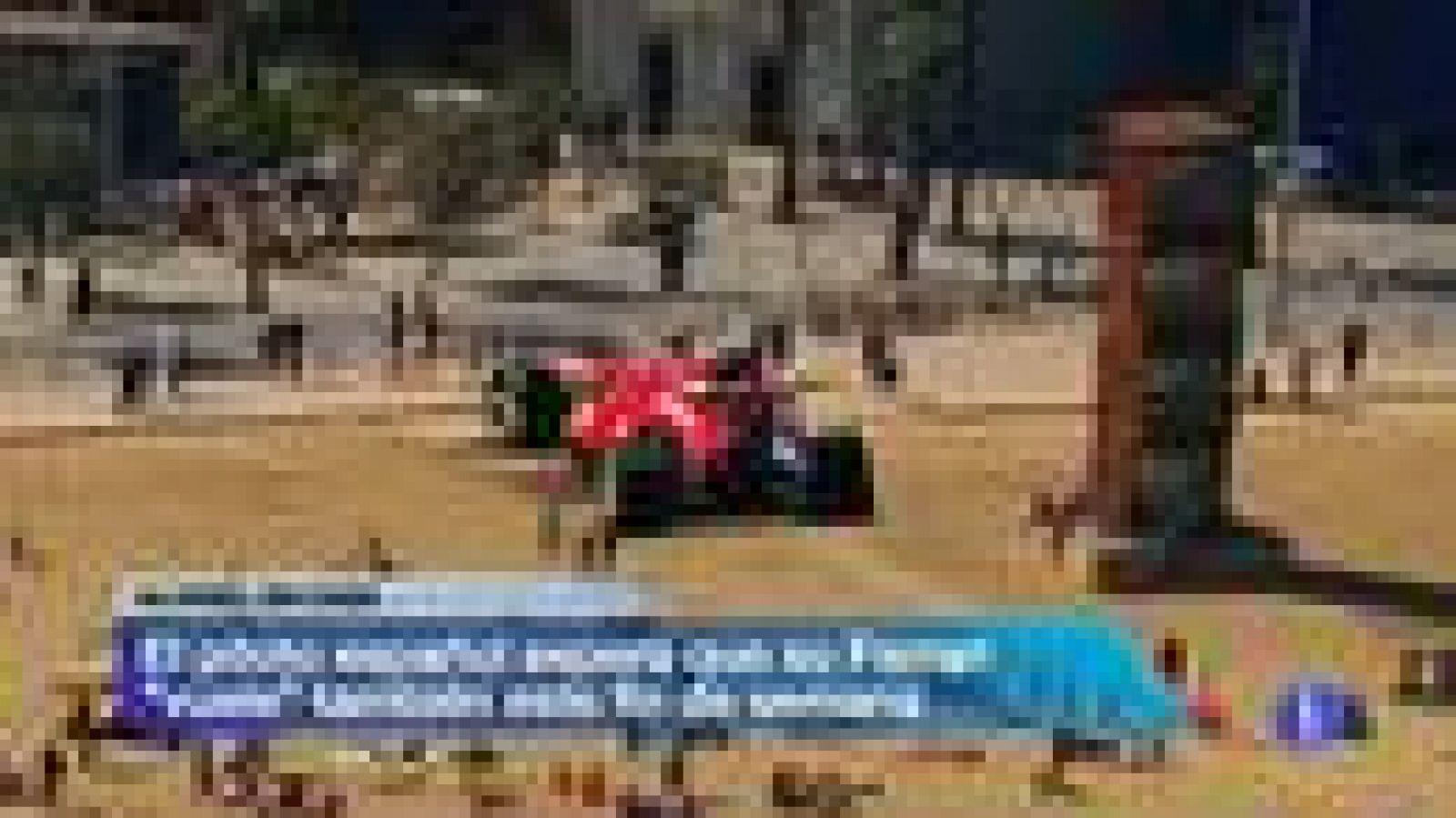 Telediario 1: El Ferrari de Alonso llega "volando" a Montmeló | RTVE Play