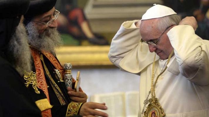 Papa copto y Papa católico